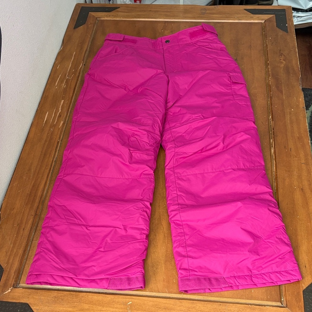 Columbia Vibrant Fuchsia Kids Ski Snowboarding Pants Size Large